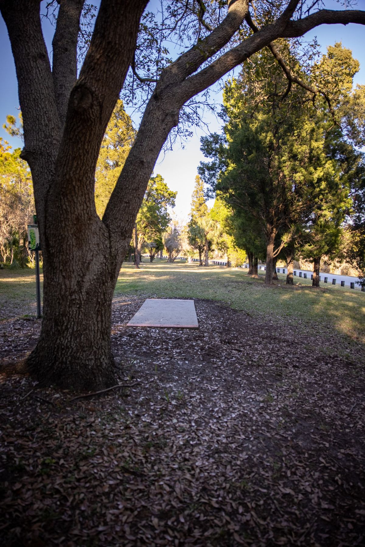Hole 8 short pads.
