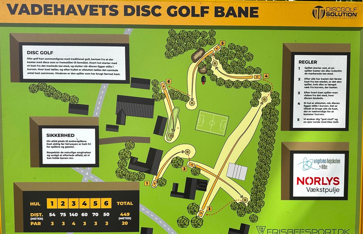 The course layout - only 6 holes but not that easy
