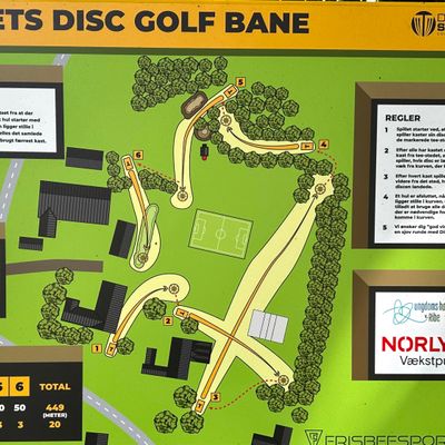The course layout - only 6 holes but not that easy