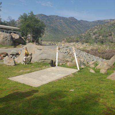 Tee for basket 1, close to parking lot