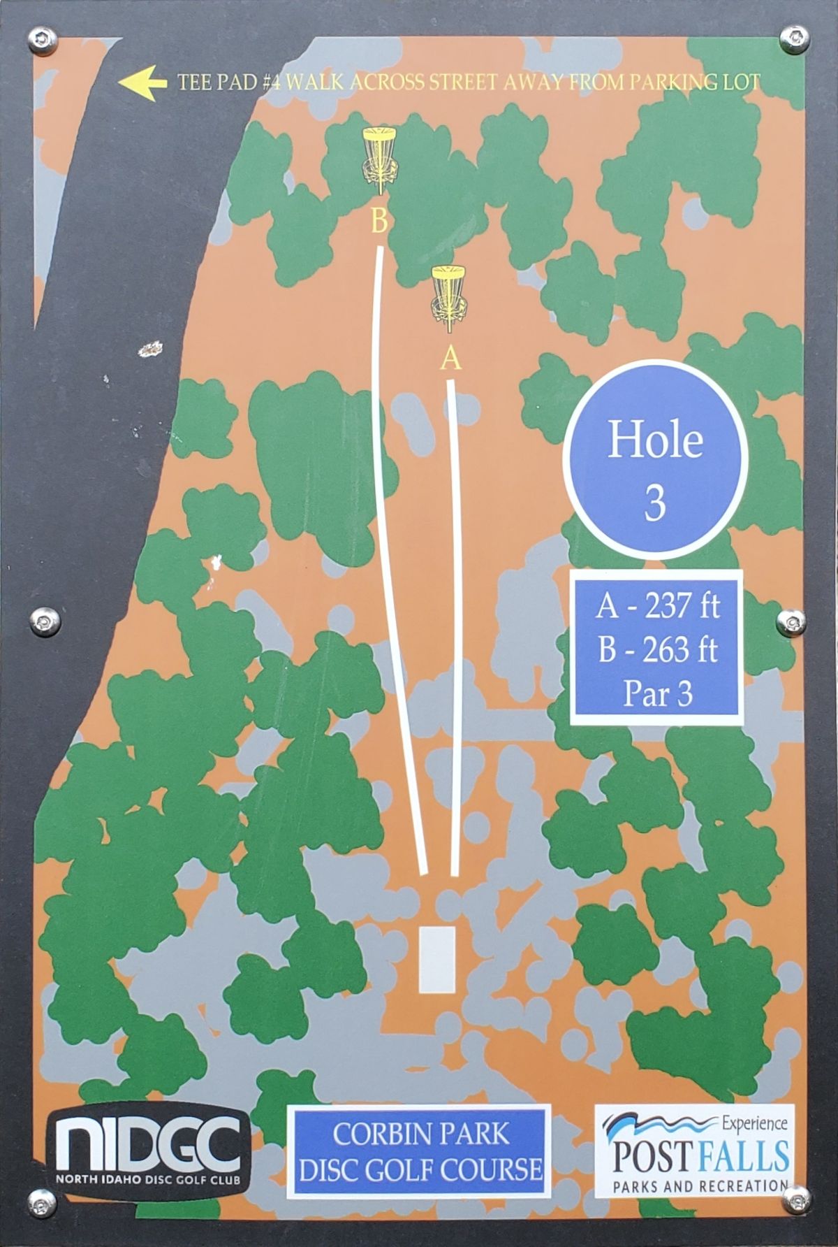 Tee sign hole 3