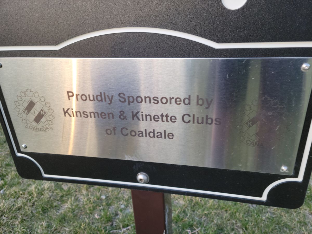 Course sponsored by the Kinsmen and Kinette Club of Coaldale