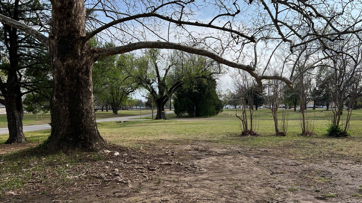 Hole 14 gap to basket