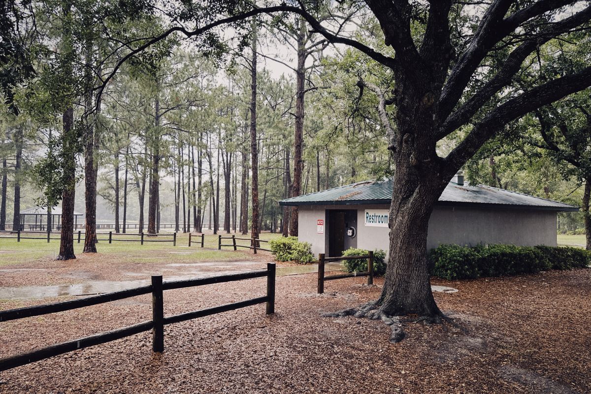 Restrooms by the back 9 holes