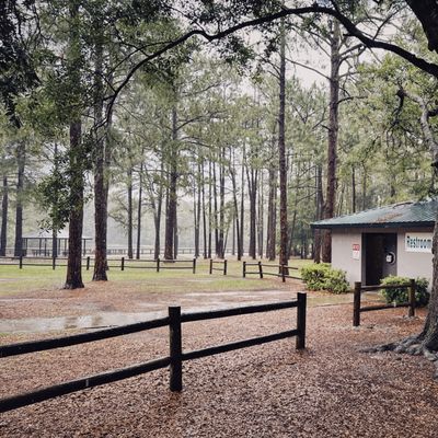 Restrooms by the back 9 holes