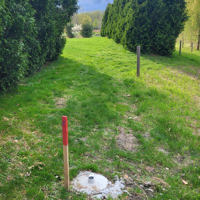#9 panier entre les haies . Présentement manquant !