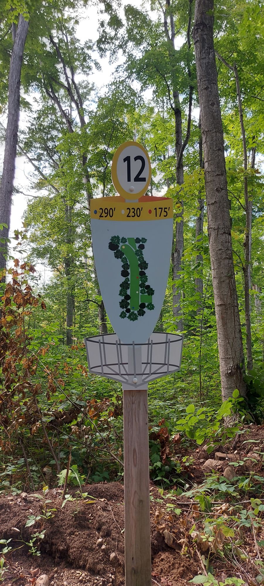 Hole sign #12.🍂🌳🍂🍀