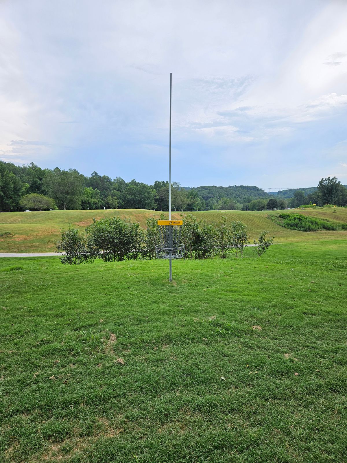 Hole 2 Short Basket. Looking towards Teepads.