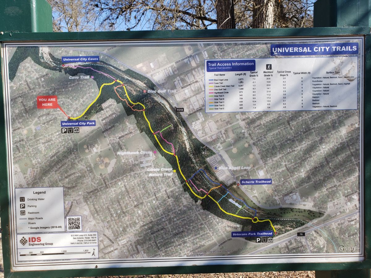 Universal City Trail Map