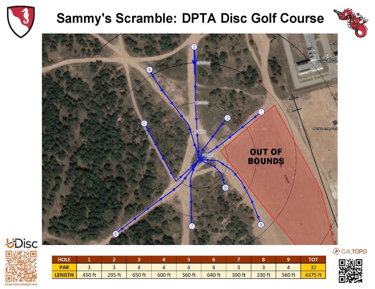 Sammy's Scramble Course Map