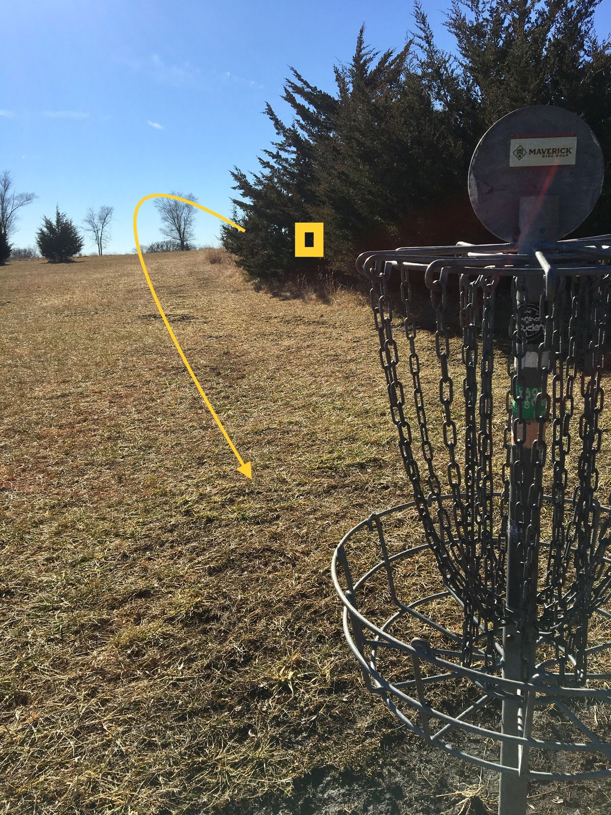 Hole 1 Basket to Tee