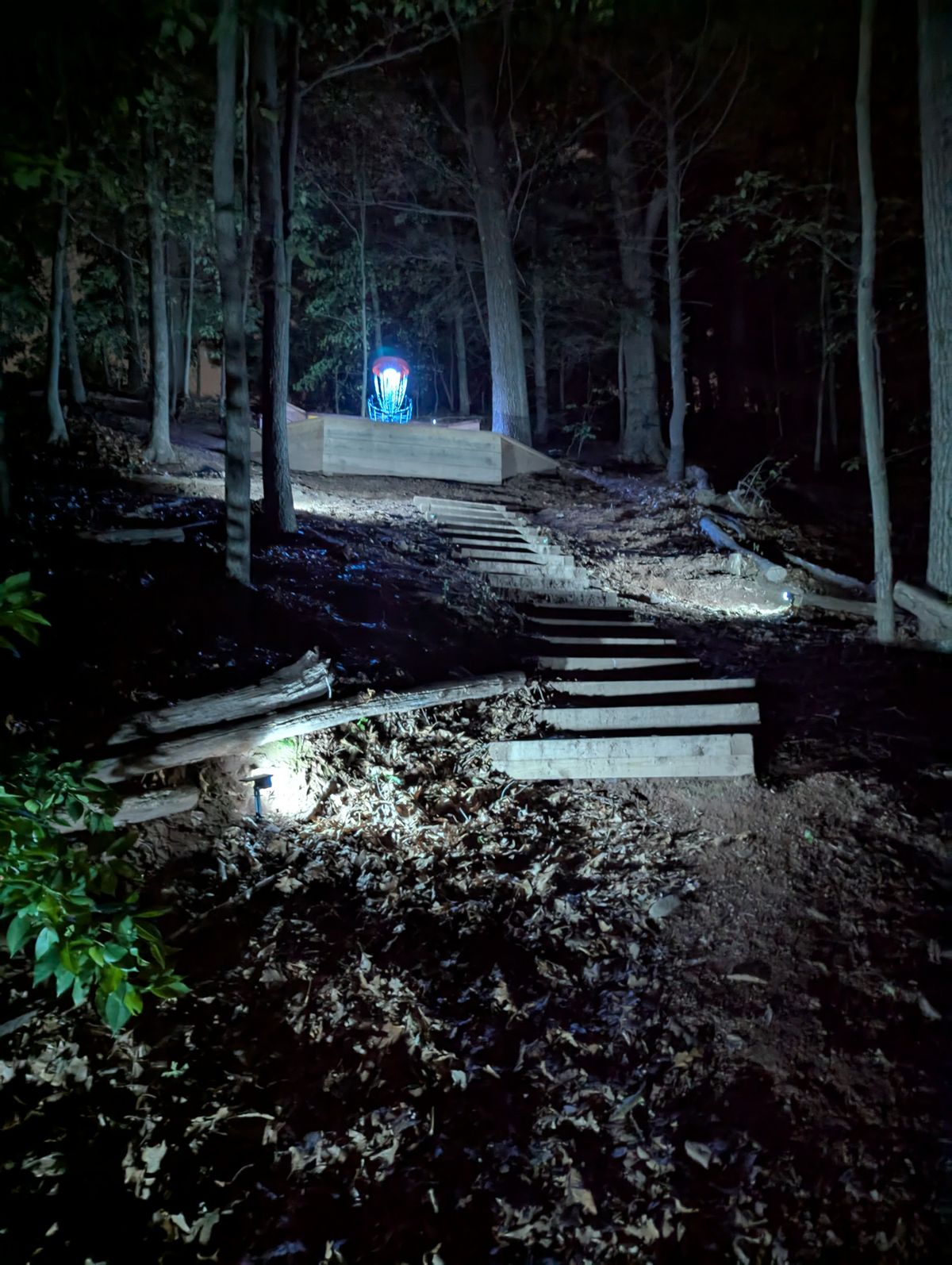 Hole 17 during glow