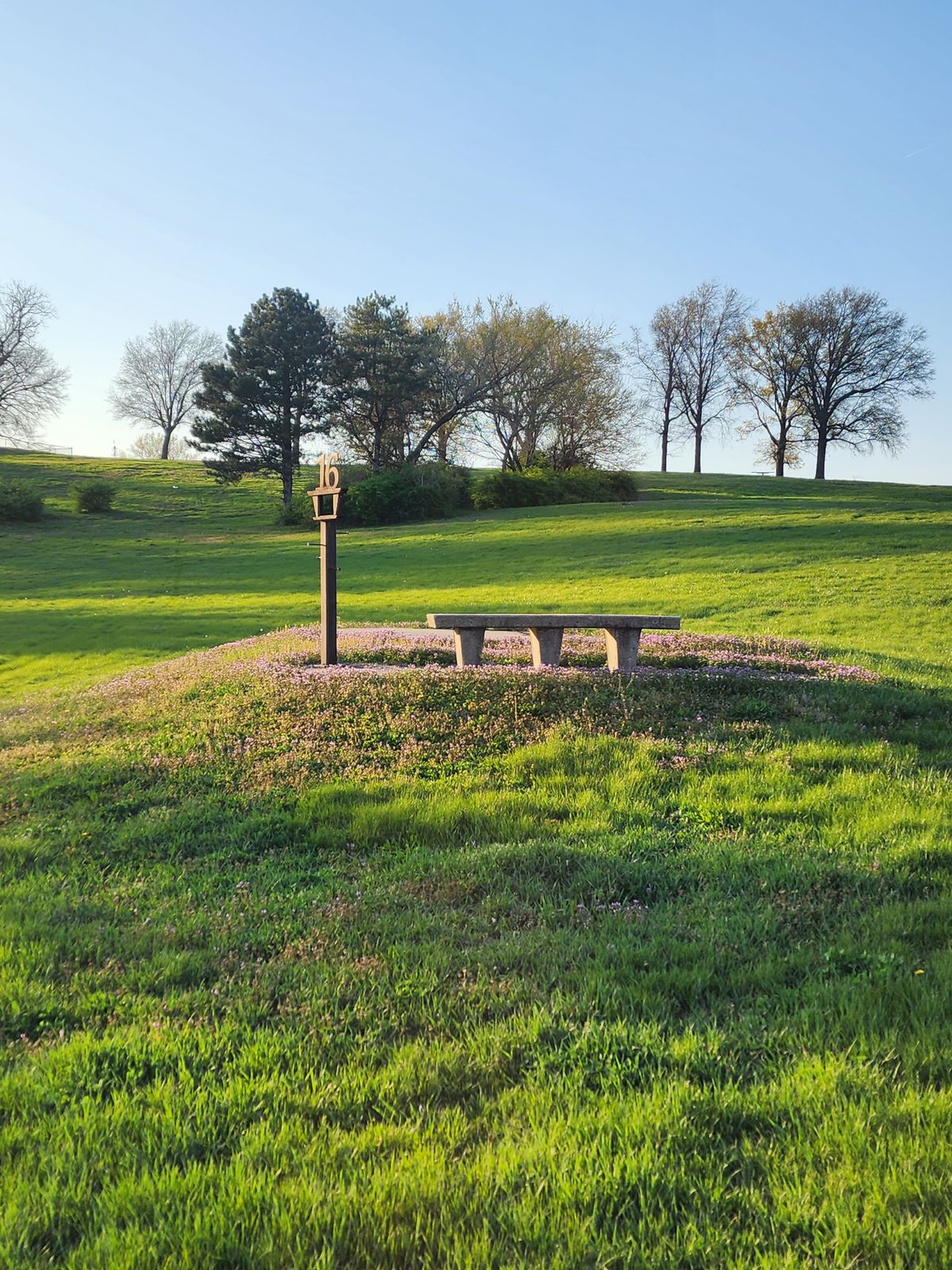 Long uphill par 3