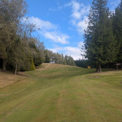 Hole #2: Par 4 up the hill.