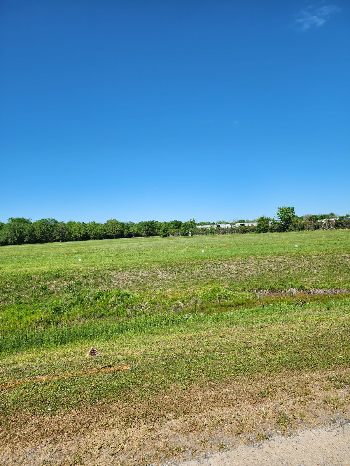 From the driveway looking at the course