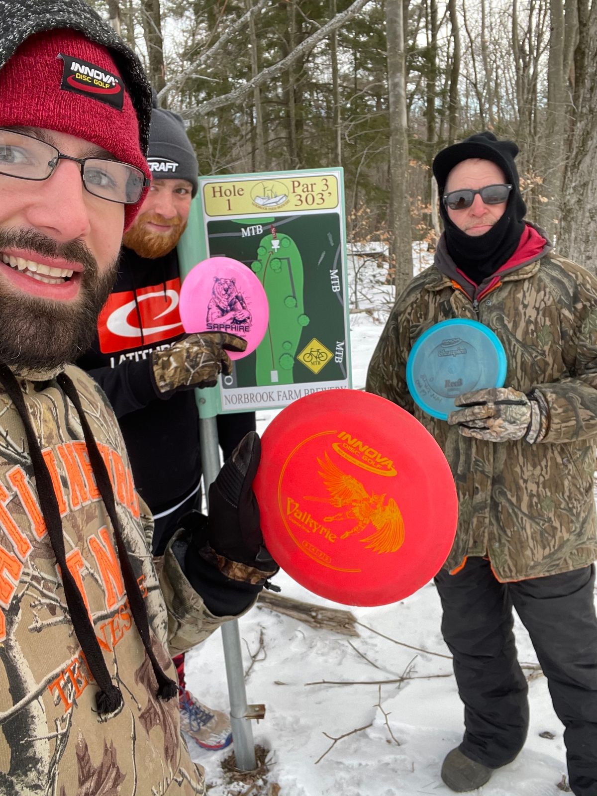 Disc golf junkies! 9 degrees at Norbrook last Sunday januaru 31st.