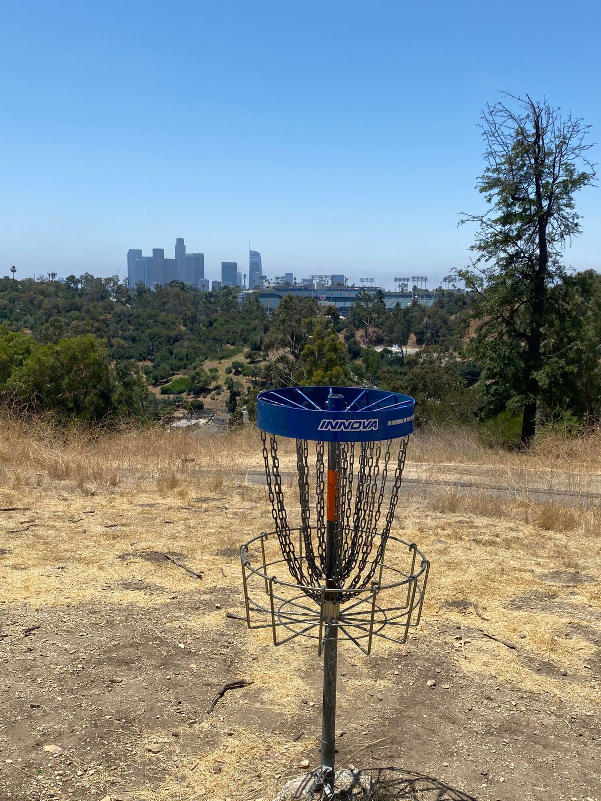 Perfect view on 18 after a day of hiking and bushwhacking through this course.