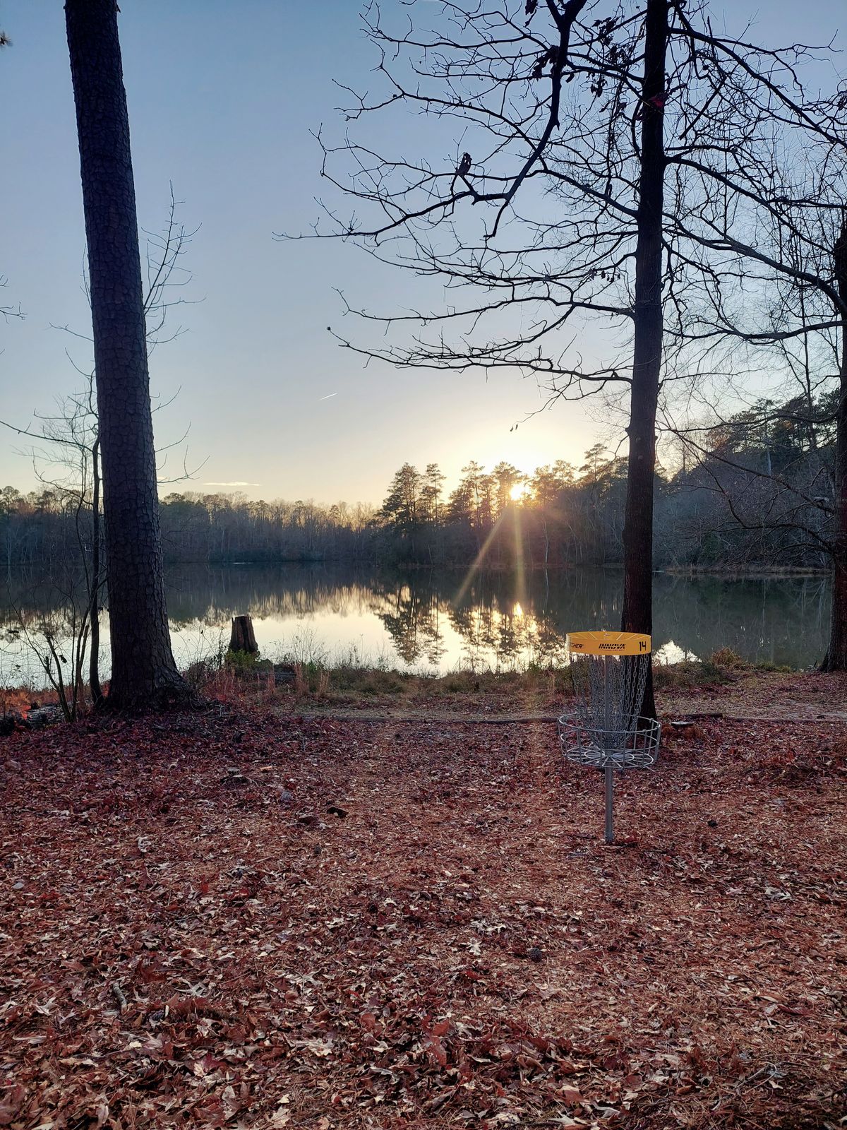 Beautiful sunset behind 14