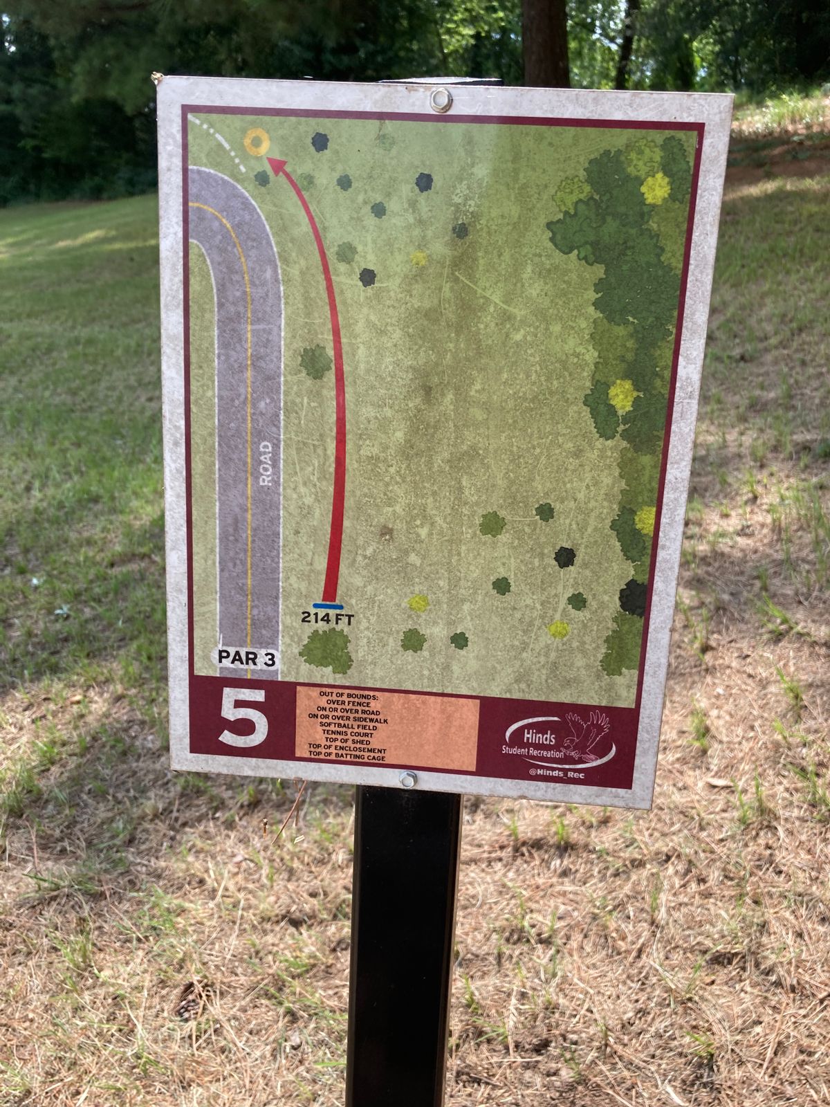 Hole 5 Sign
