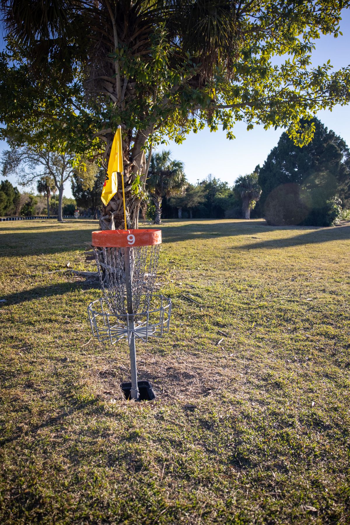 Hole 9 basket.