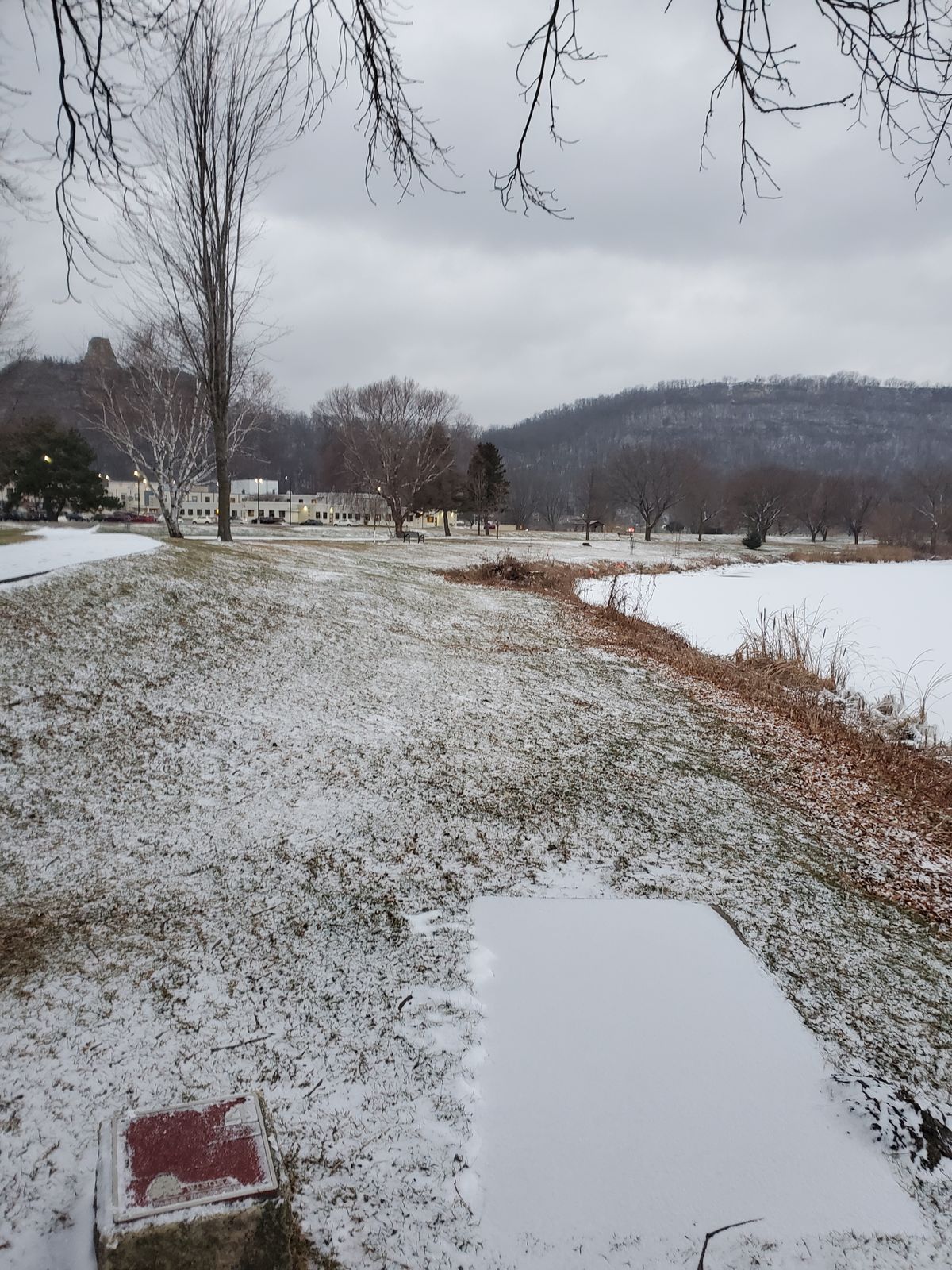 Hole 4 winter view