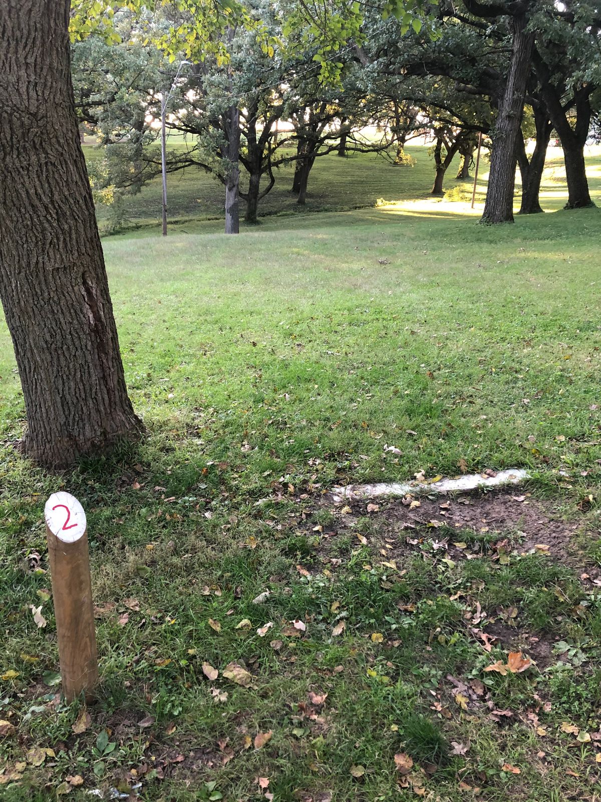Hole 2 is pretty simple, but the low ceiling makes it a challenge to park.