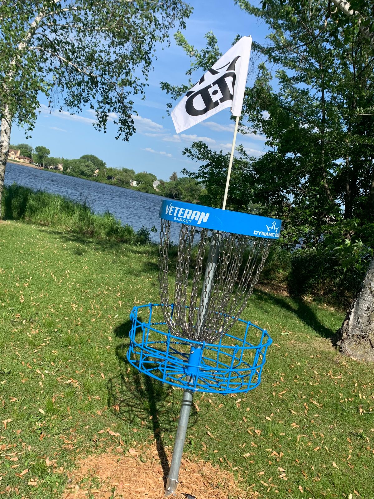 View of hole 7 basket I believe.