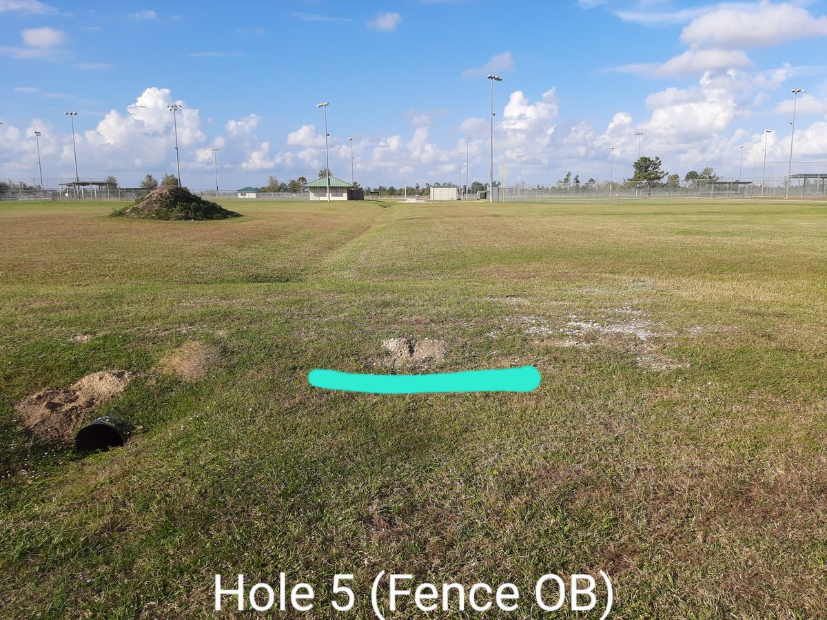 Baseball field is OB
