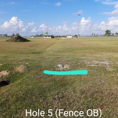 Baseball field is OB