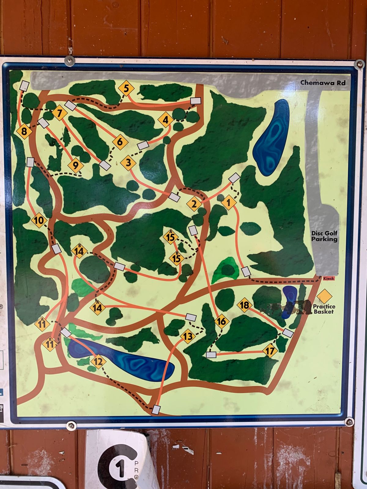 Map is very useful when navigating course.