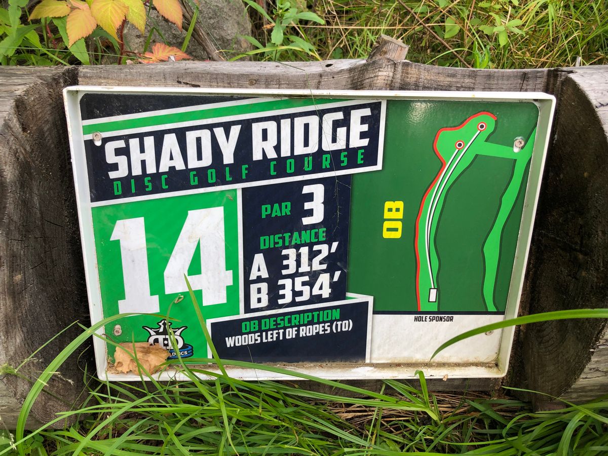 14 Tee sign
