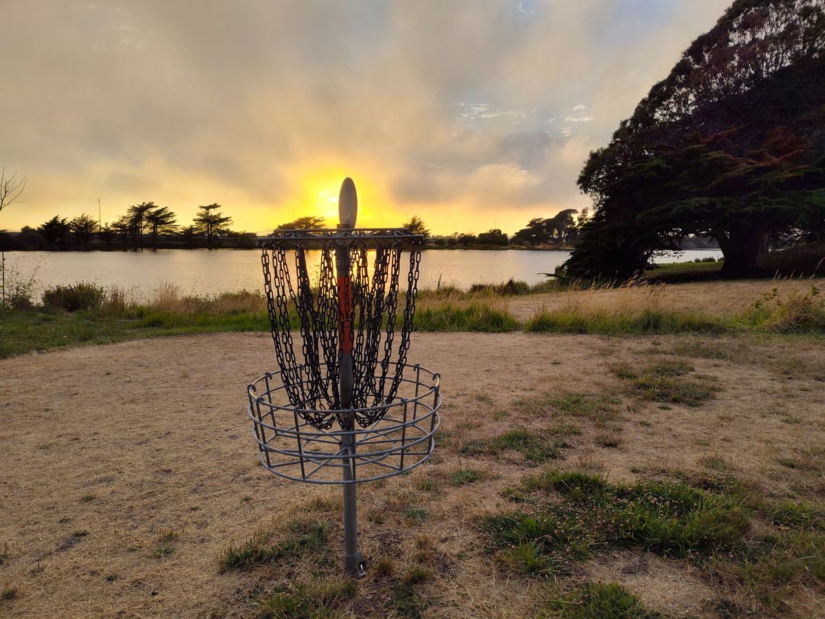 Hole 2 at sunset