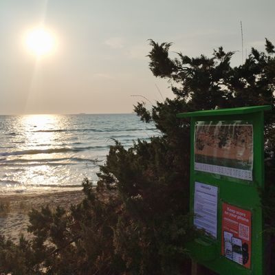 Thats the entrance from the beach.