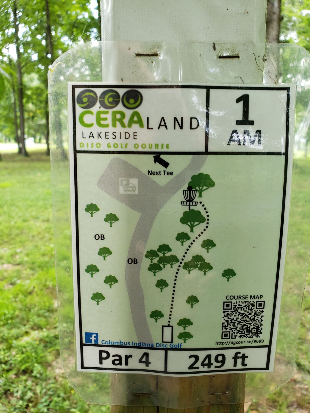 #1 Amateur Sign Post, Par 4, 249 feet.