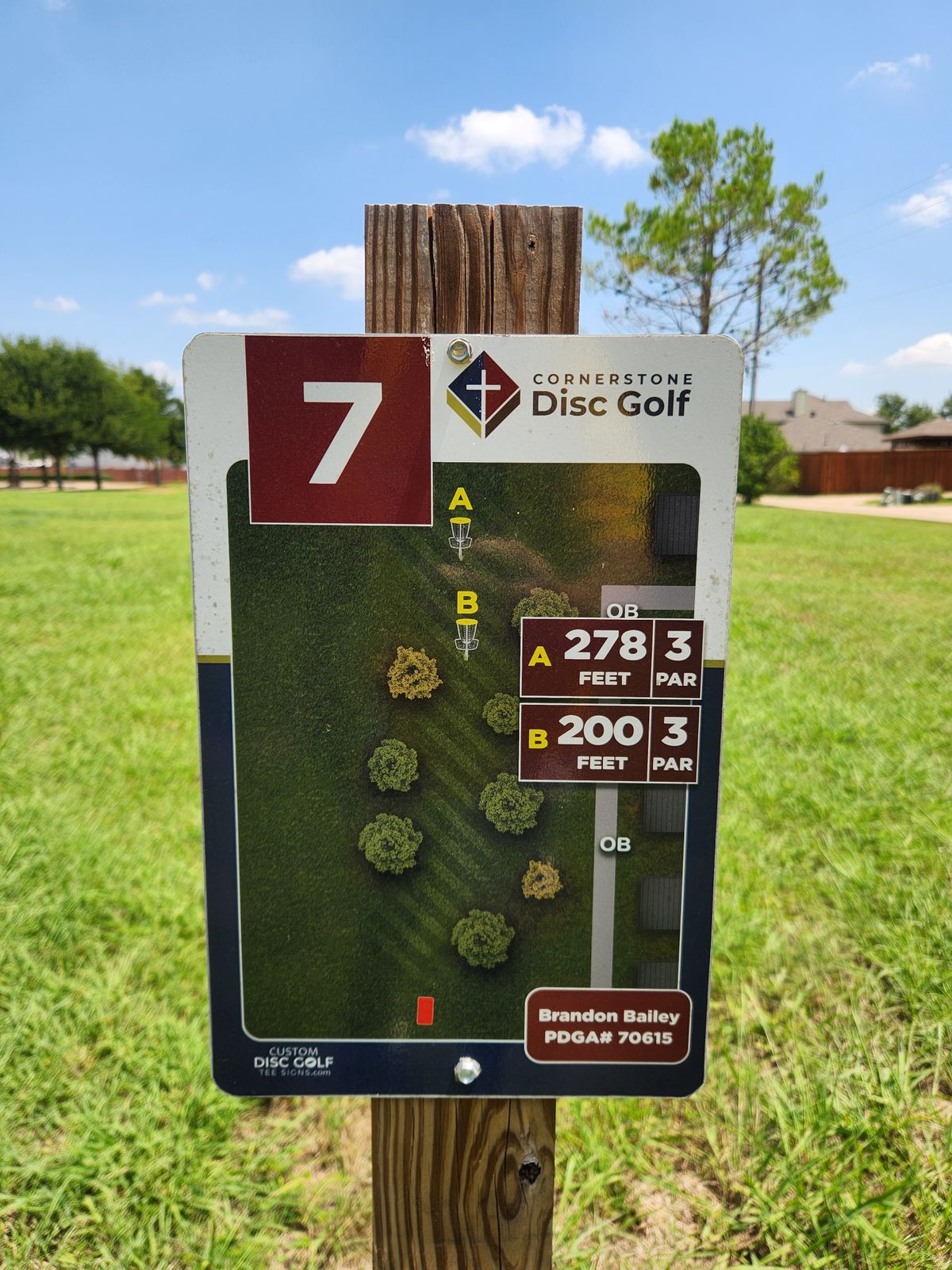 Hole 7 sign