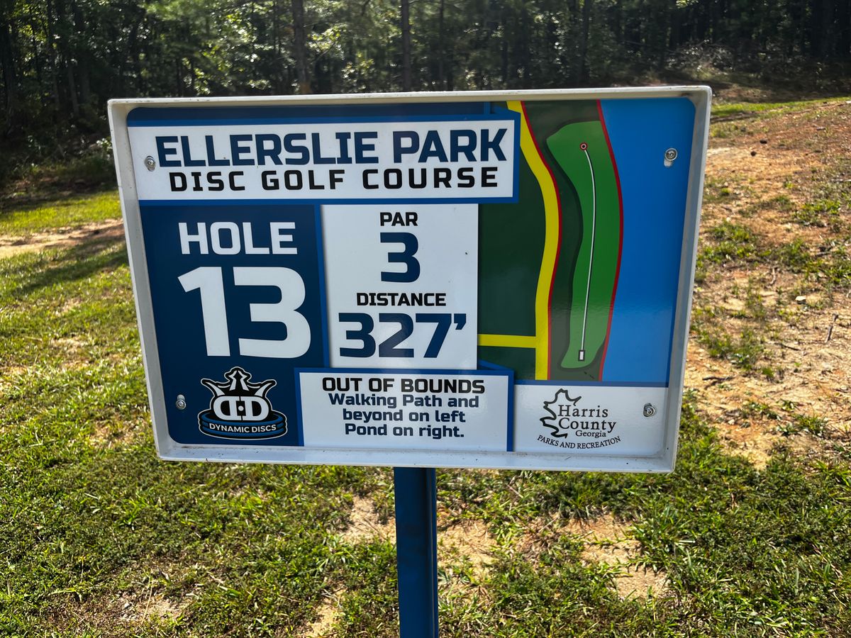 Hole 13 sign