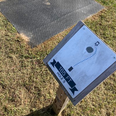 Hole 5 tee and signage.