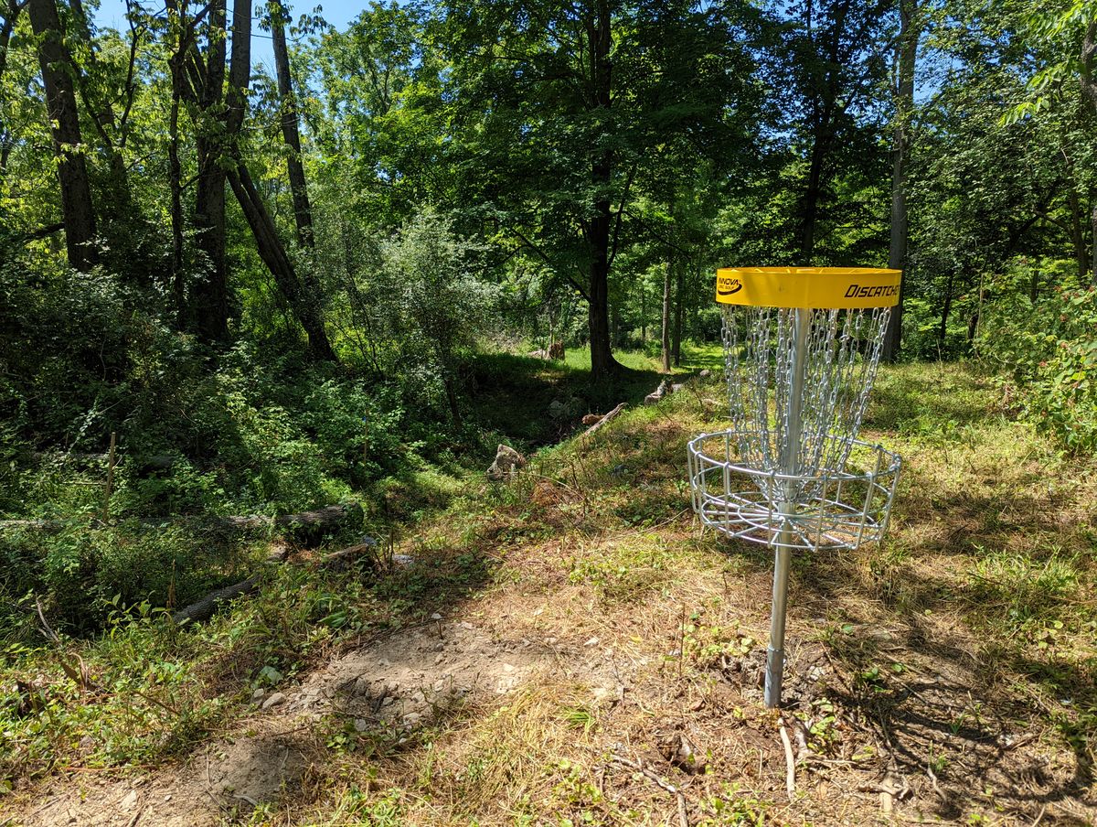 The gully next to hole 9