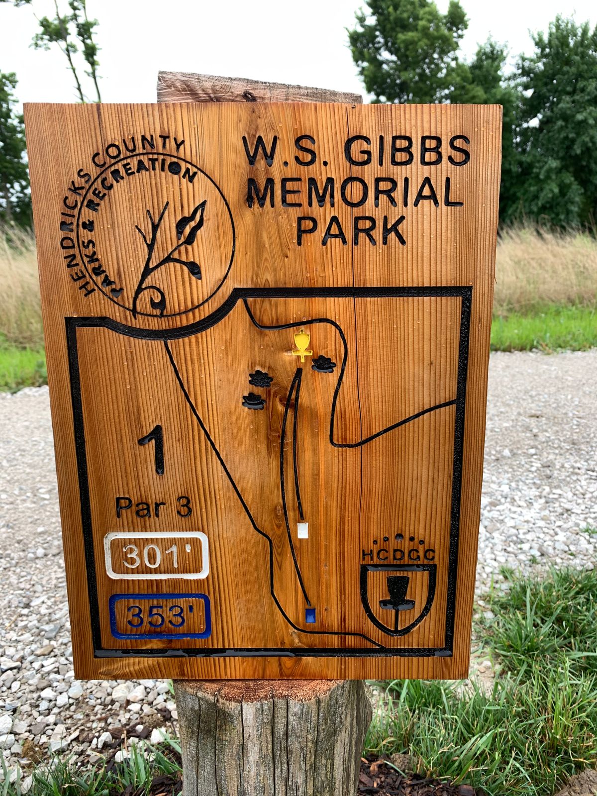 Hole 1 Sign