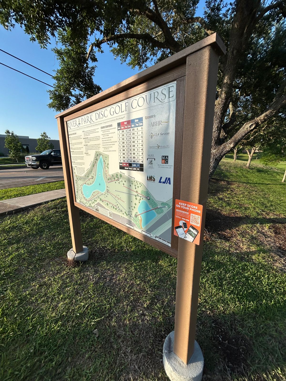 Course sign 