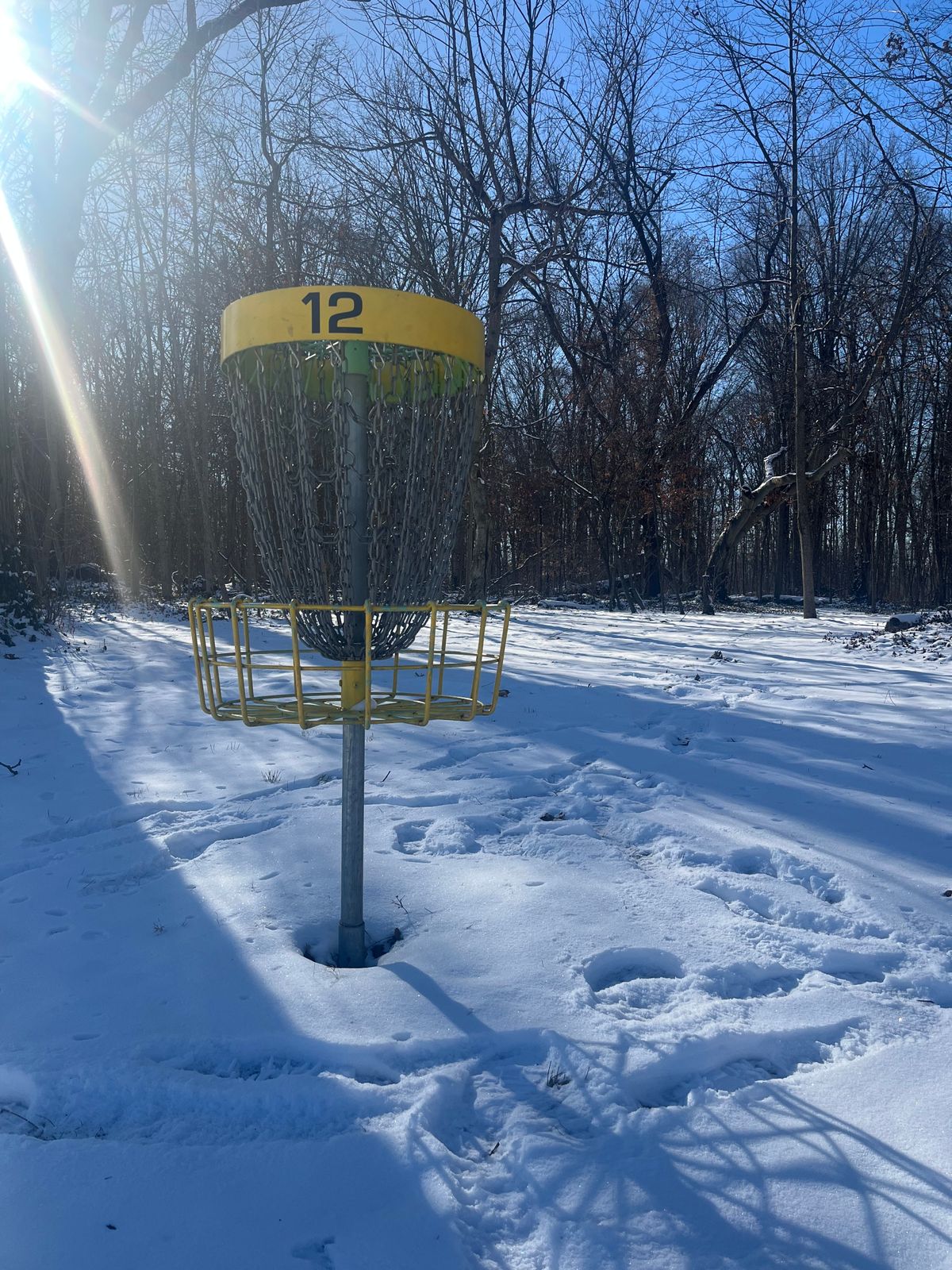 Short set 12 with a couple inches of snow