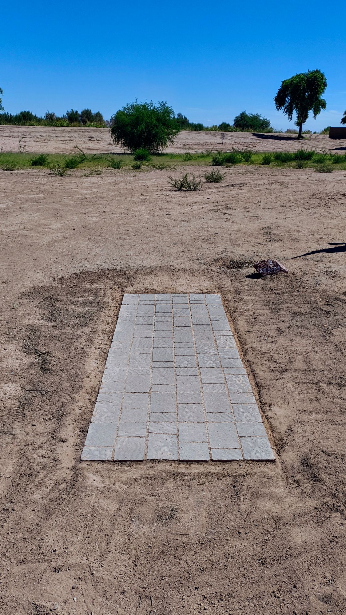 Recently cleaned up the tee pads. Hole 3.