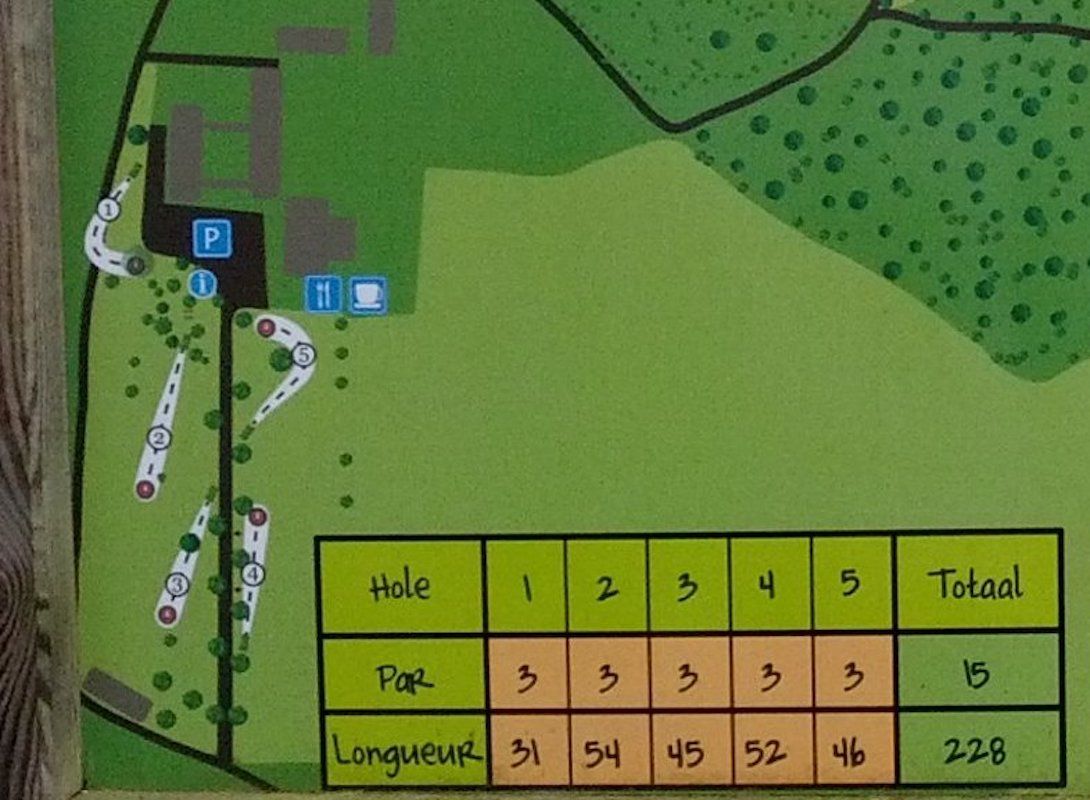 This is the free to play 5 hole course. Who makes a 9 hole layout for these 5 baskets?