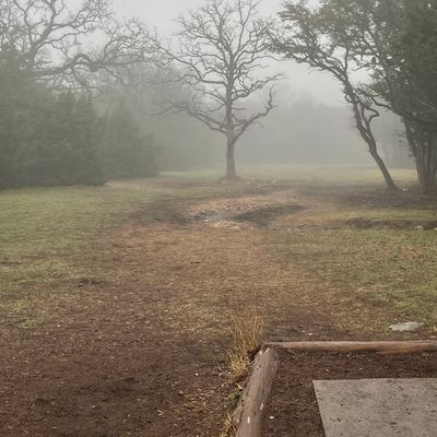 Hole 5 in the fog