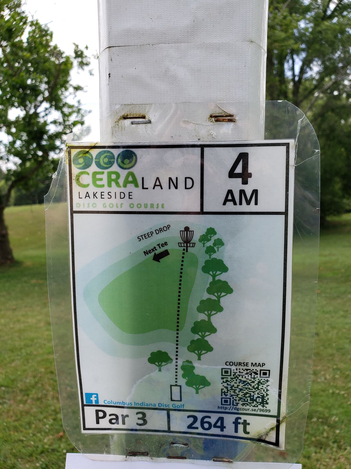 #4 Amateur Tee Shot Sign.