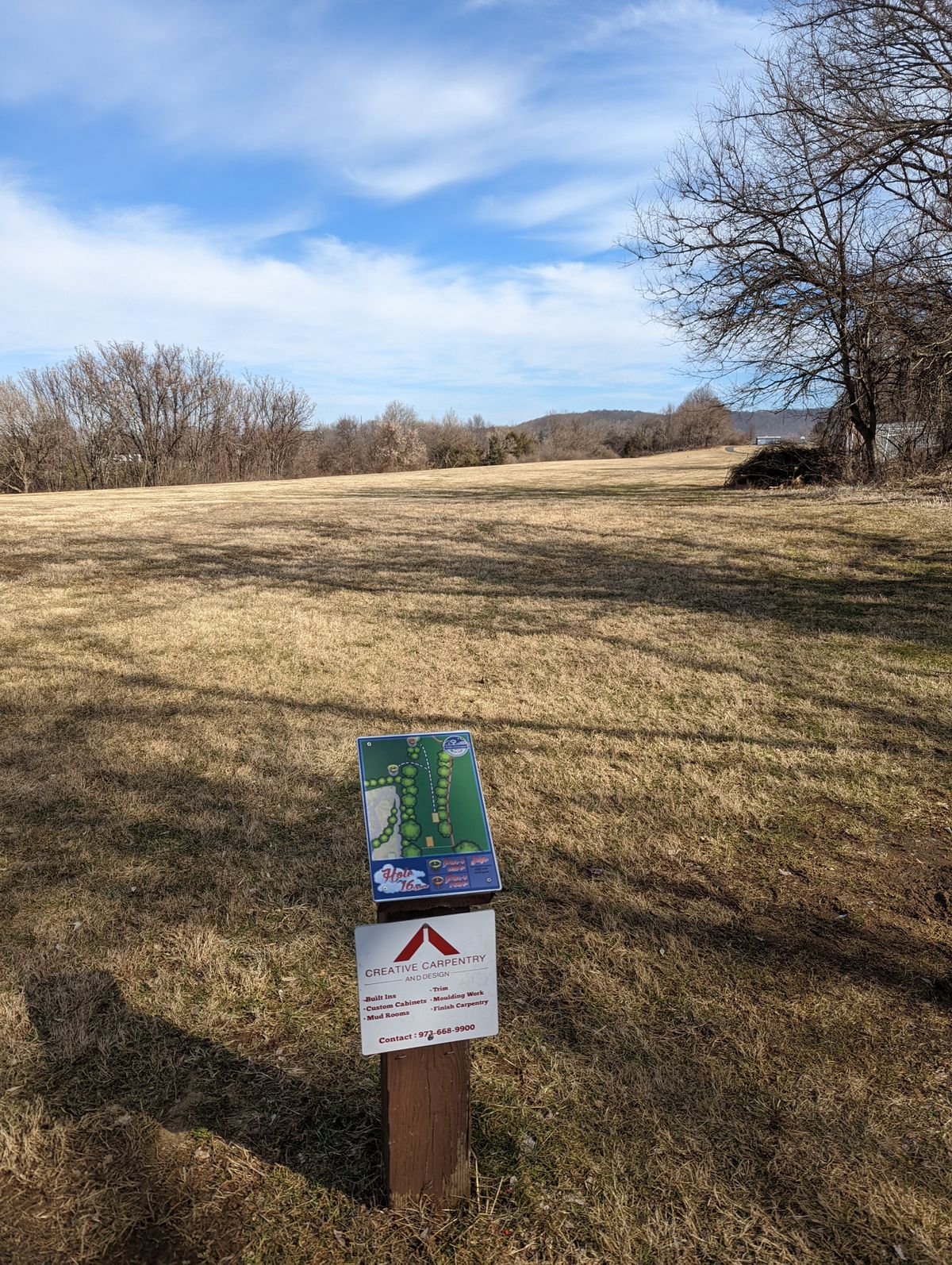View from hole 16 (winter)