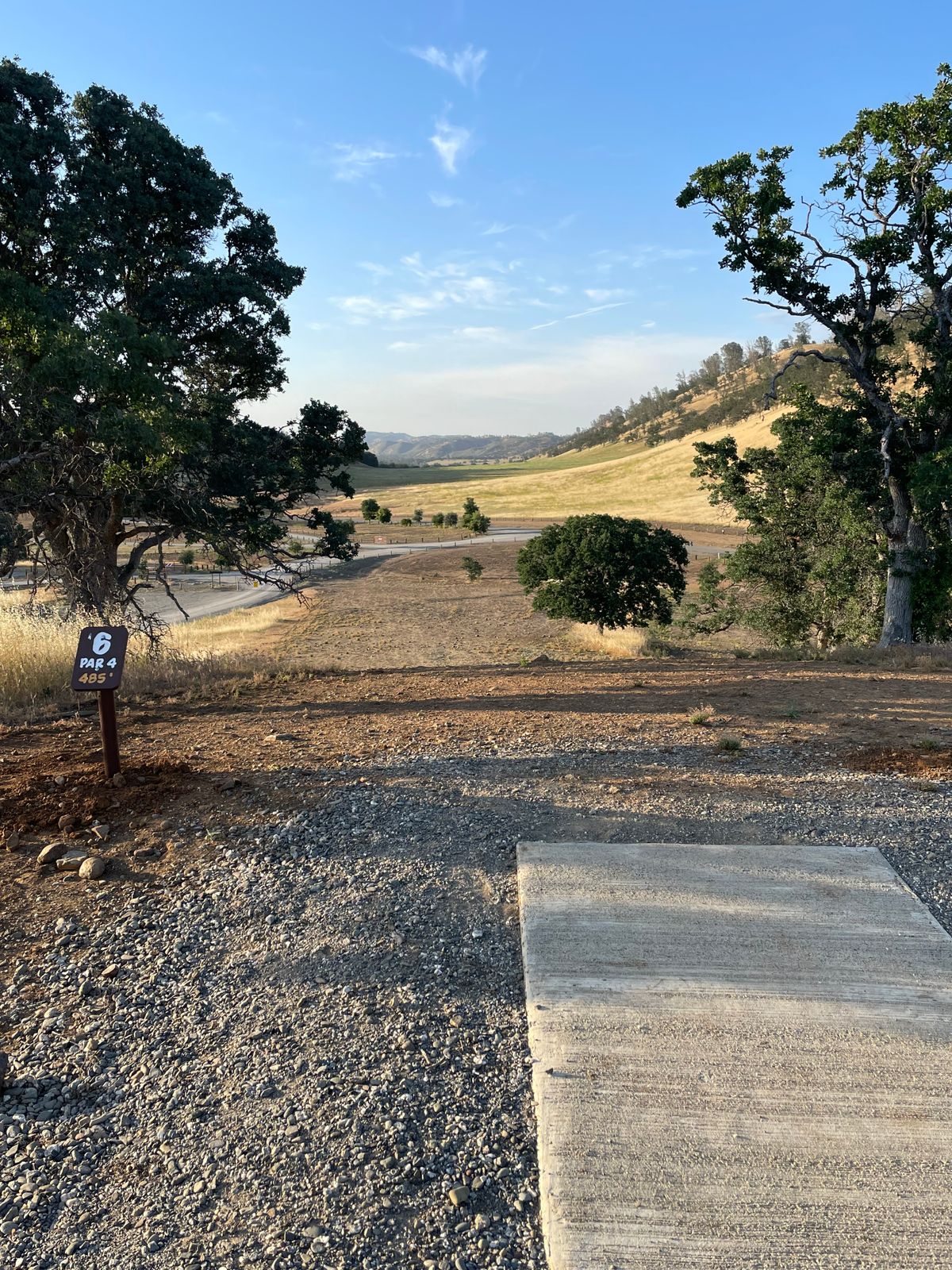 Looking down #6 fairway