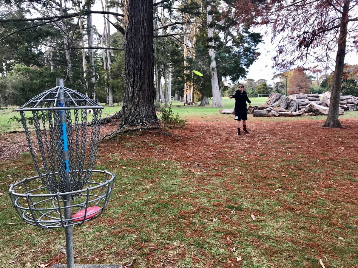 Hole 9 jumping stumps
