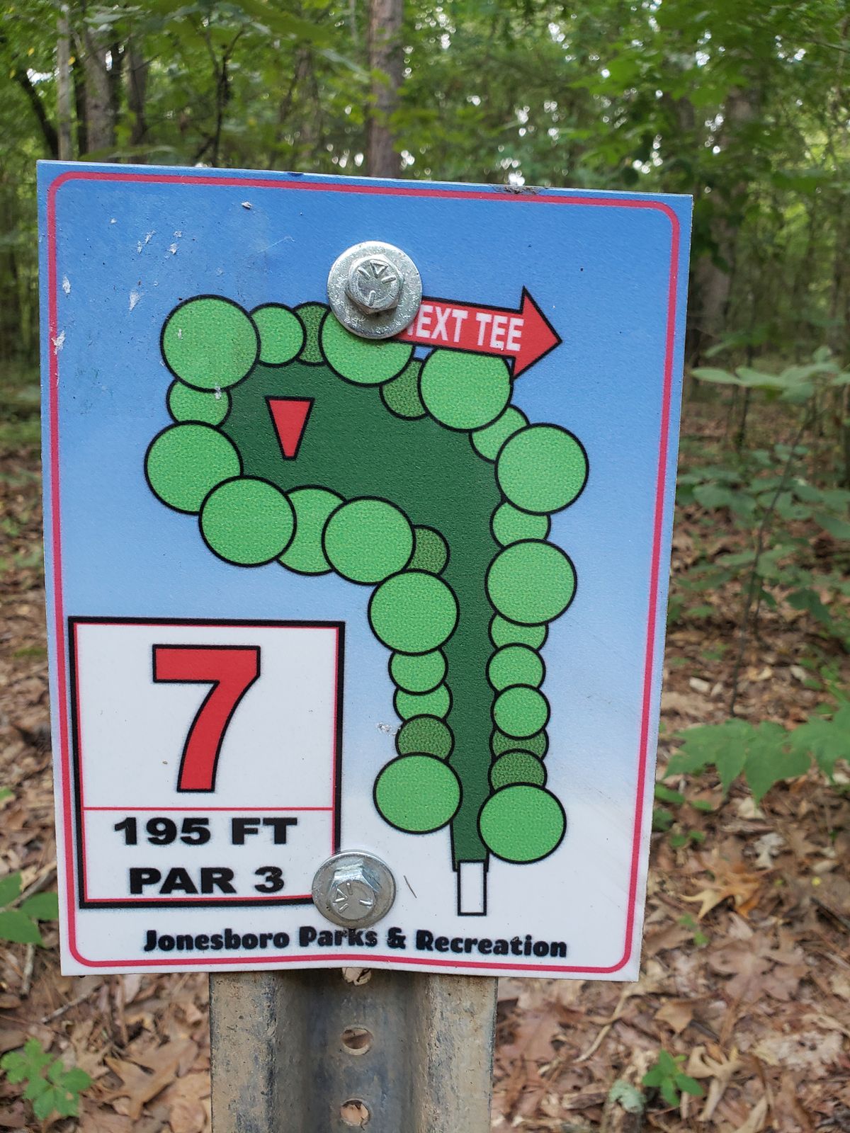 #7 Red Tee Sign