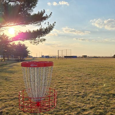 Hole 1 basket hole